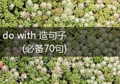 do with 造句子(必备70句)