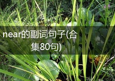 near的副词句子(合集80句)