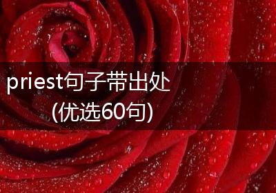 priest句子带出处(优选60句)