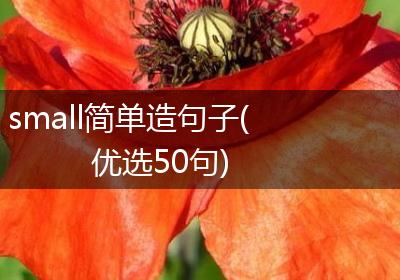 small简单造句子(优选50句)