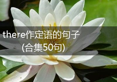 there作定语的句子(合集50句)