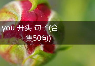 you 开头 句子(合集50句)