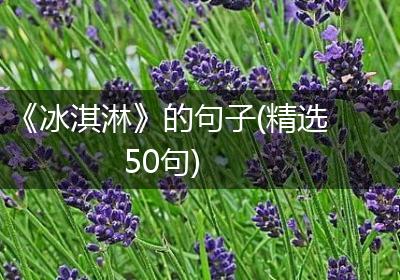 《冰淇淋》的句子(精选50句)
