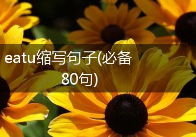 eatu缩写句子(必备80句)