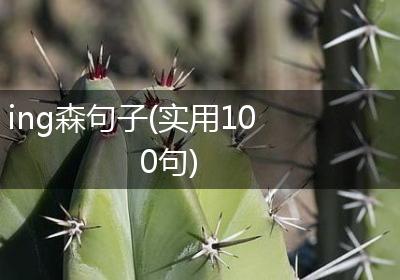 ing森句子(实用100句)