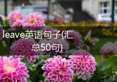 leave英语句子(汇总50句)