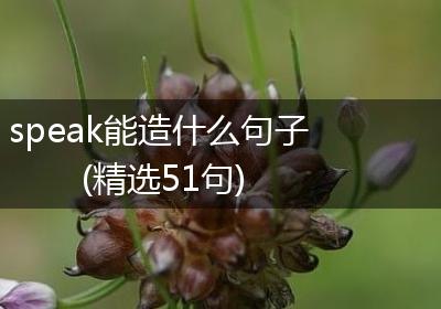 speak能造什么句子(精选51句)