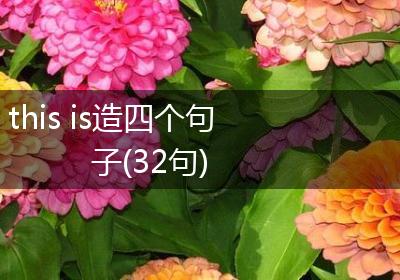 this is造四个句子(32句)