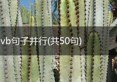 vb句子并行(共50句)