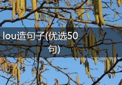 lou造句子(优选50句)