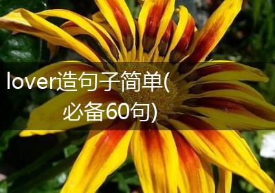 lover造句子简单(必备60句)