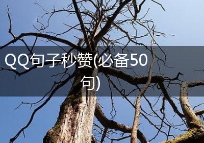 QQ句子秒赞(必备50句)