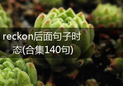 reckon后面句子时态(合集140句)