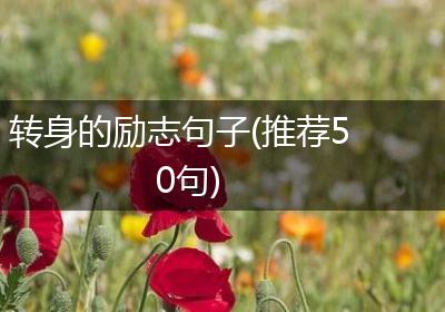转身的励志句子(推荐50句)