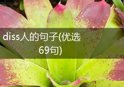 diss人的句子(优选69句)