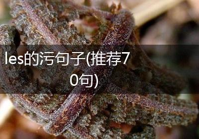 les的污句子(推荐70句)