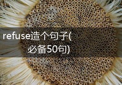refuse造个句子(必备50句)