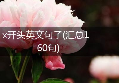 x开头英文句子(汇总160句)
