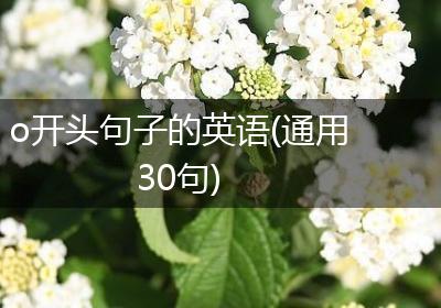 o开头句子的英语(通用30句)