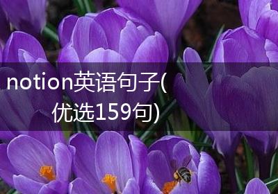 notion英语句子(优选159句)