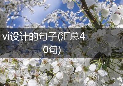 vi设计的句子(汇总40句)