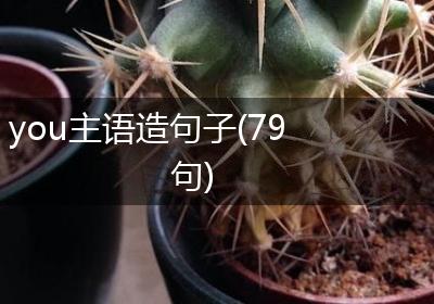 you主语造句子(79句)