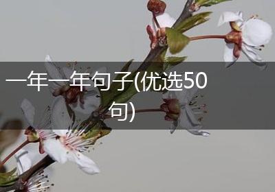 一年一年句子(优选50句)