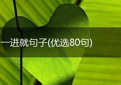 一进就句子(优选80句)