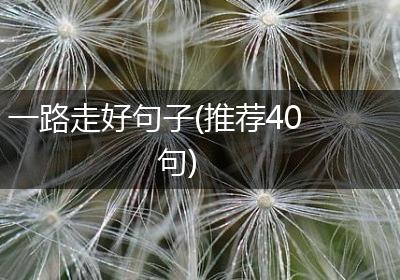 一路走好句子(推荐40句)