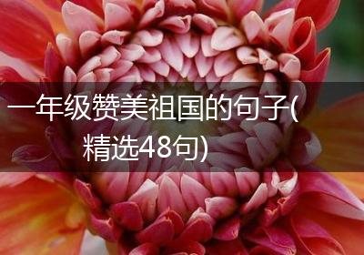 一年级赞美祖国的句子(精选48句)