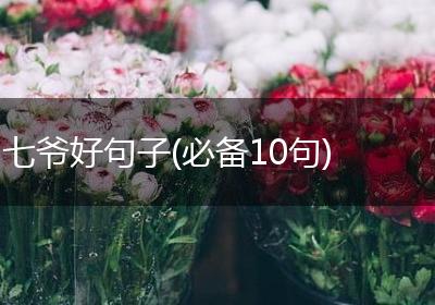 七爷好句子(必备10句)