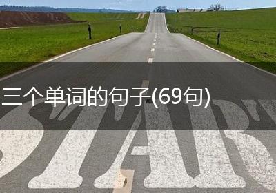 三个单词的句子(69句)