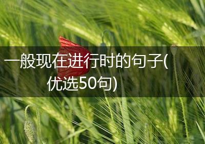 一般现在进行时的句子(优选50句)