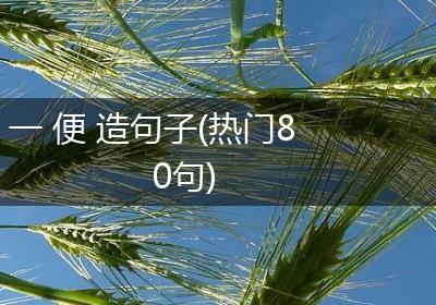 一 便 造句子(热门80句)