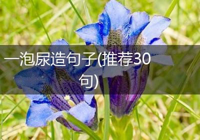 一泡尿造句子(推荐30句)