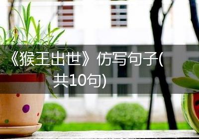 《猴王出世》仿写句子(共10句)