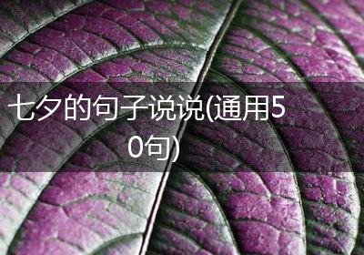 七夕的句子说说(通用50句)