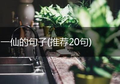 一仙的句子(推荐20句)