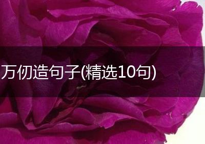 万仞造句子(精选10句)