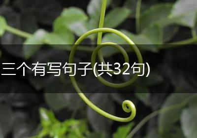 三个有写句子(共32句)