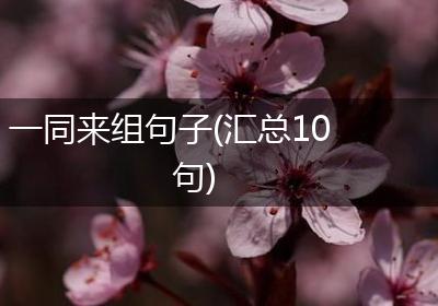 一同来组句子(汇总10句)