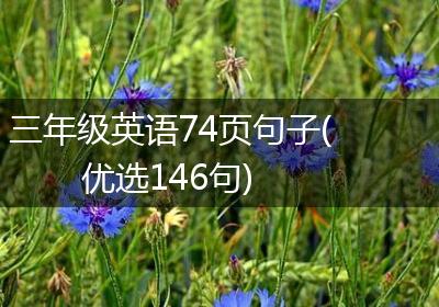 三年级英语74页句子(优选146句)