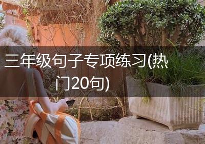 三年级句子专项练习(热门20句)