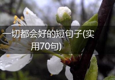 一切都会好的短句子(实用70句)