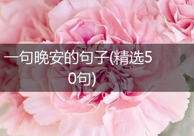 一句晚安的句子(精选50句)