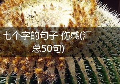 七个字的句子 伤感(汇总50句)