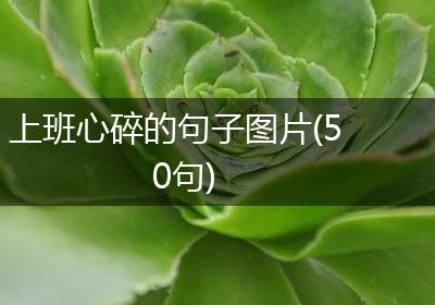 上班心碎的句子图片(50句)