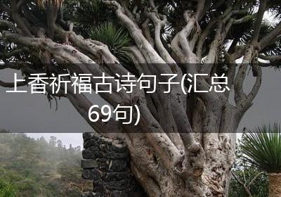 上香祈福古诗句子(汇总69句)