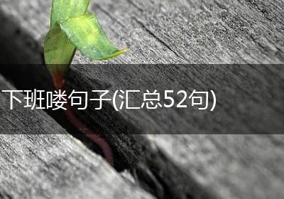 下班喽句子(汇总52句)