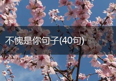 不愧是你句子(40句)